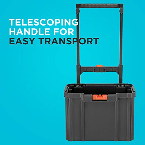 beyond by BLACK+DECKER BLACK+DECKER BDST60500APB Stackable Storage System - 3 Piece Set (Small, Deep Toolbox, and Rolling Tote)