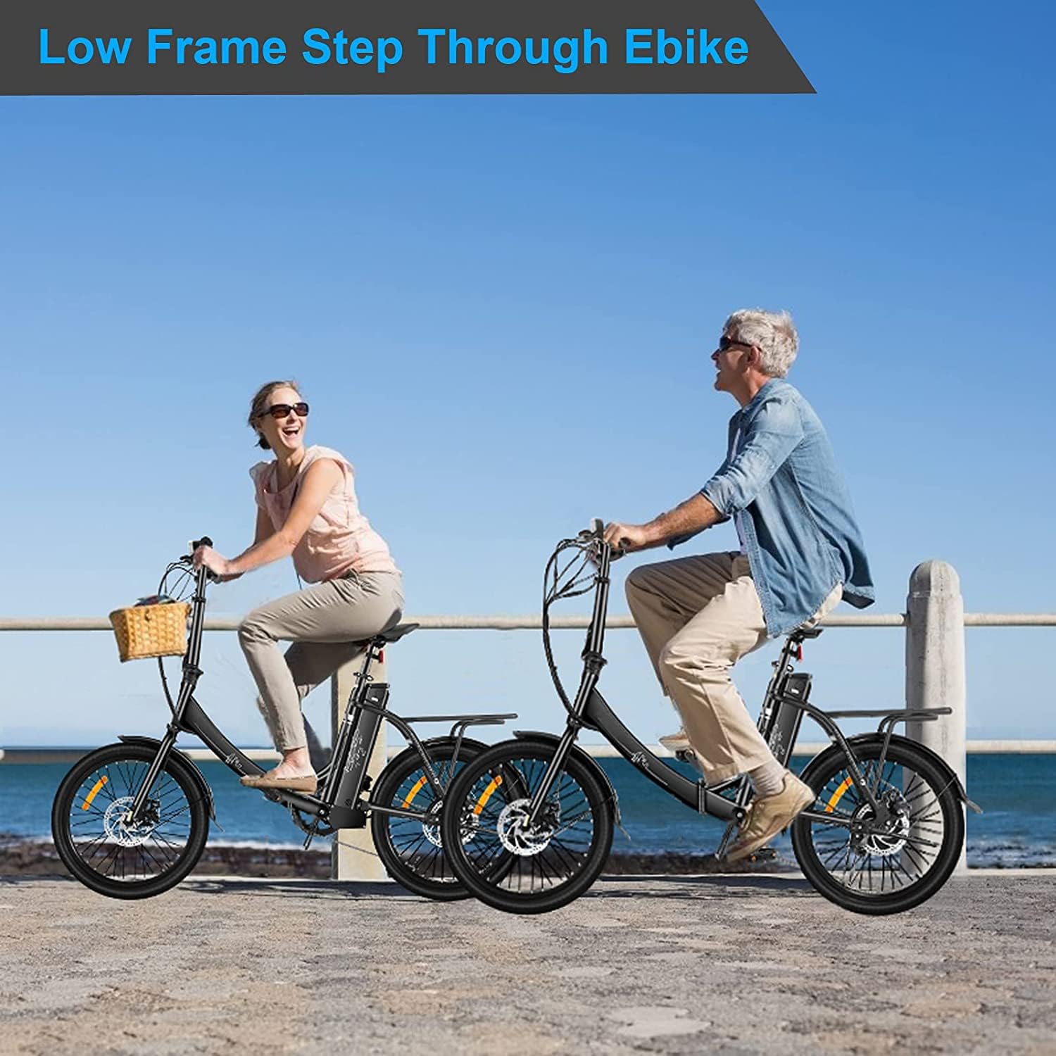 20'' Folding Electric Bike Adjustable Height for Adults and Teens