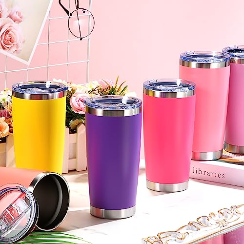 Sieral 36 Packs Stainless Steel Tumbler Bulk with Lid Vacuum Double Wall Insulated Travel Coffee Mug Powder Coated Tumbler Cup for Graduation Wedding