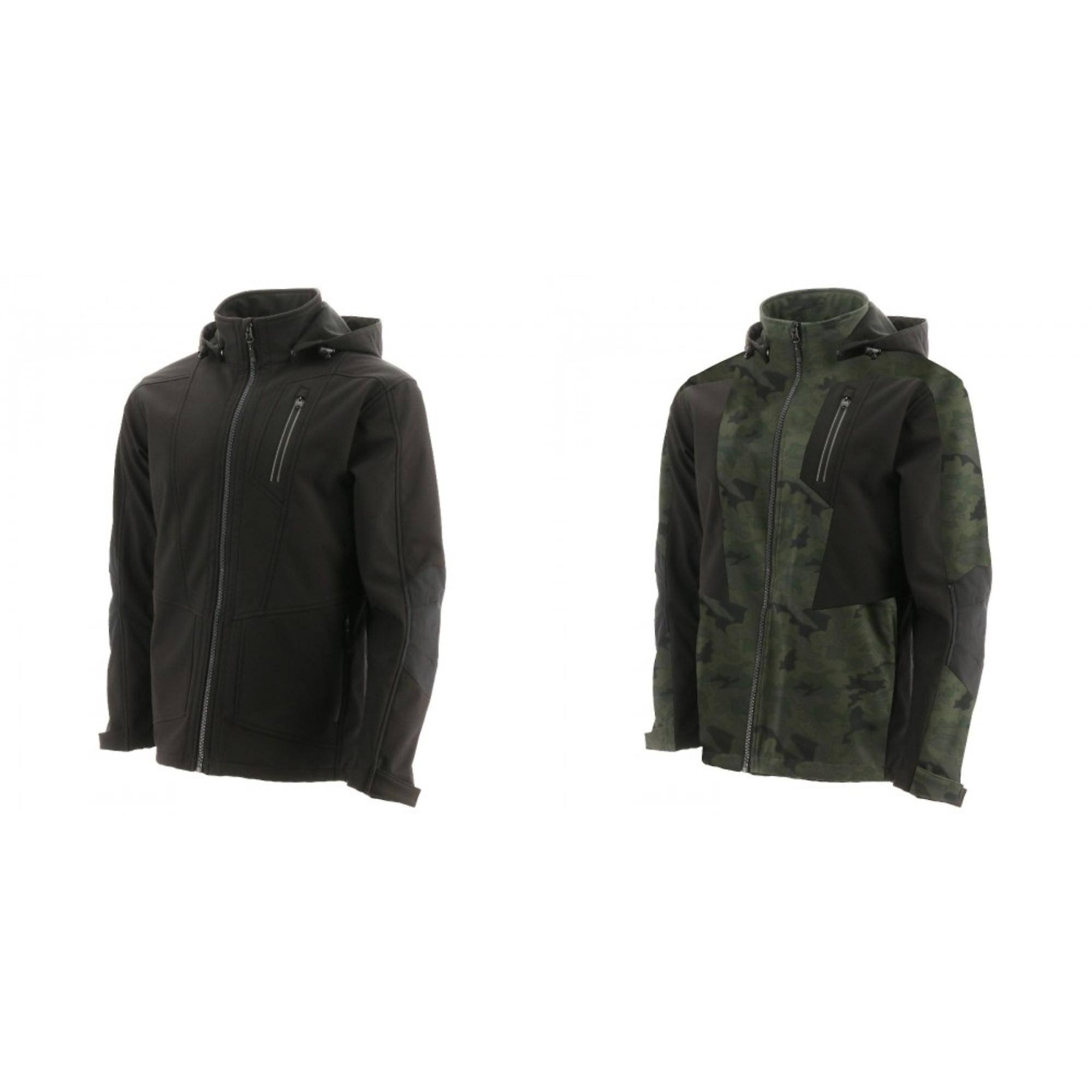 Caterpillar Mens Mercury Soft Shell Jacket Camo L