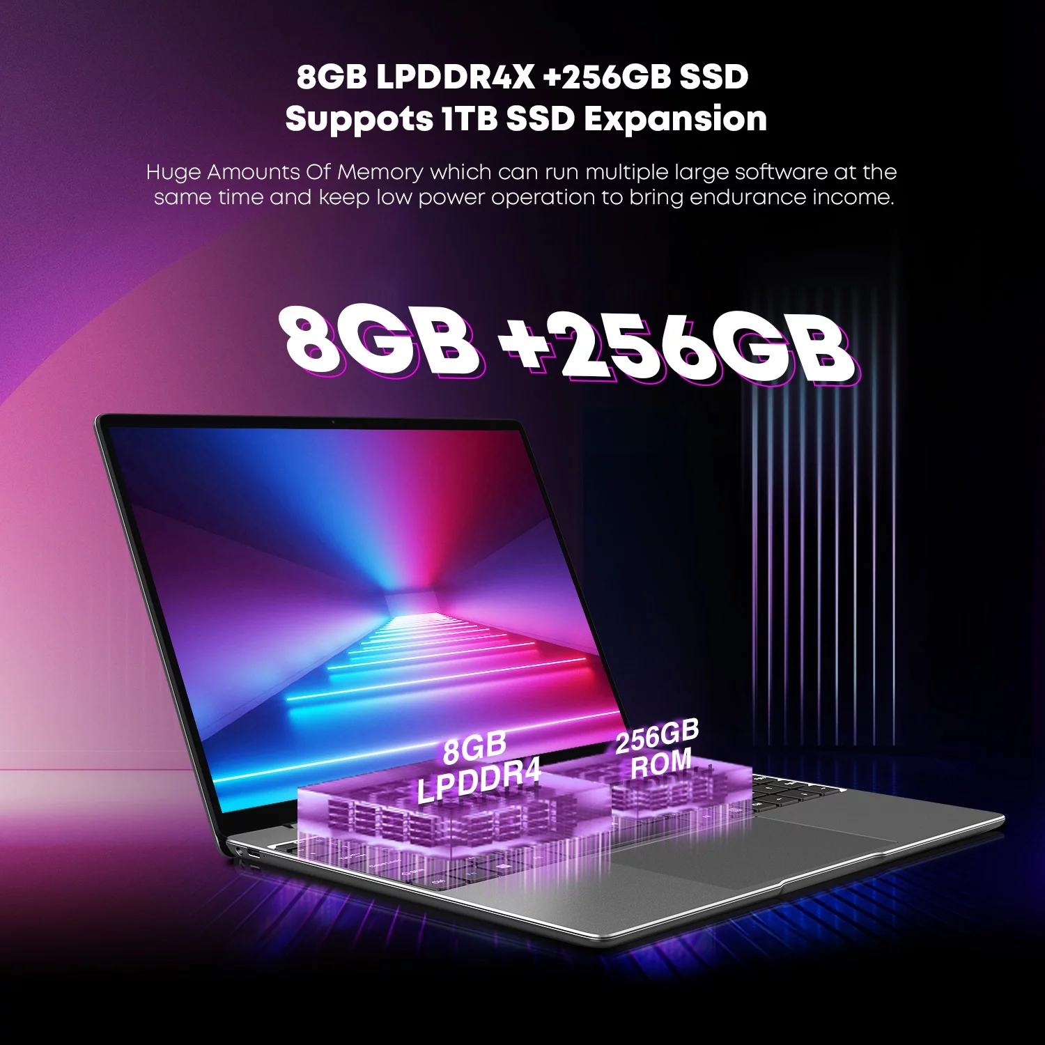CHUWI GemiBook Pro 14.1" Laptop 512GB SSD 16GB RAM,Windows 11 Bussiness Notebook Computer PC,Backlit Keyboard,Intel Celeron J4125 Processor