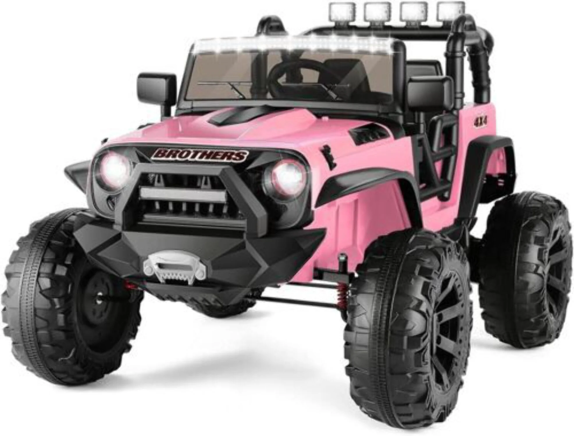 24V Kids Ride on Truck Car Electric 2 Seater Toy Jeep with LED Lights - Curated Treasures Market