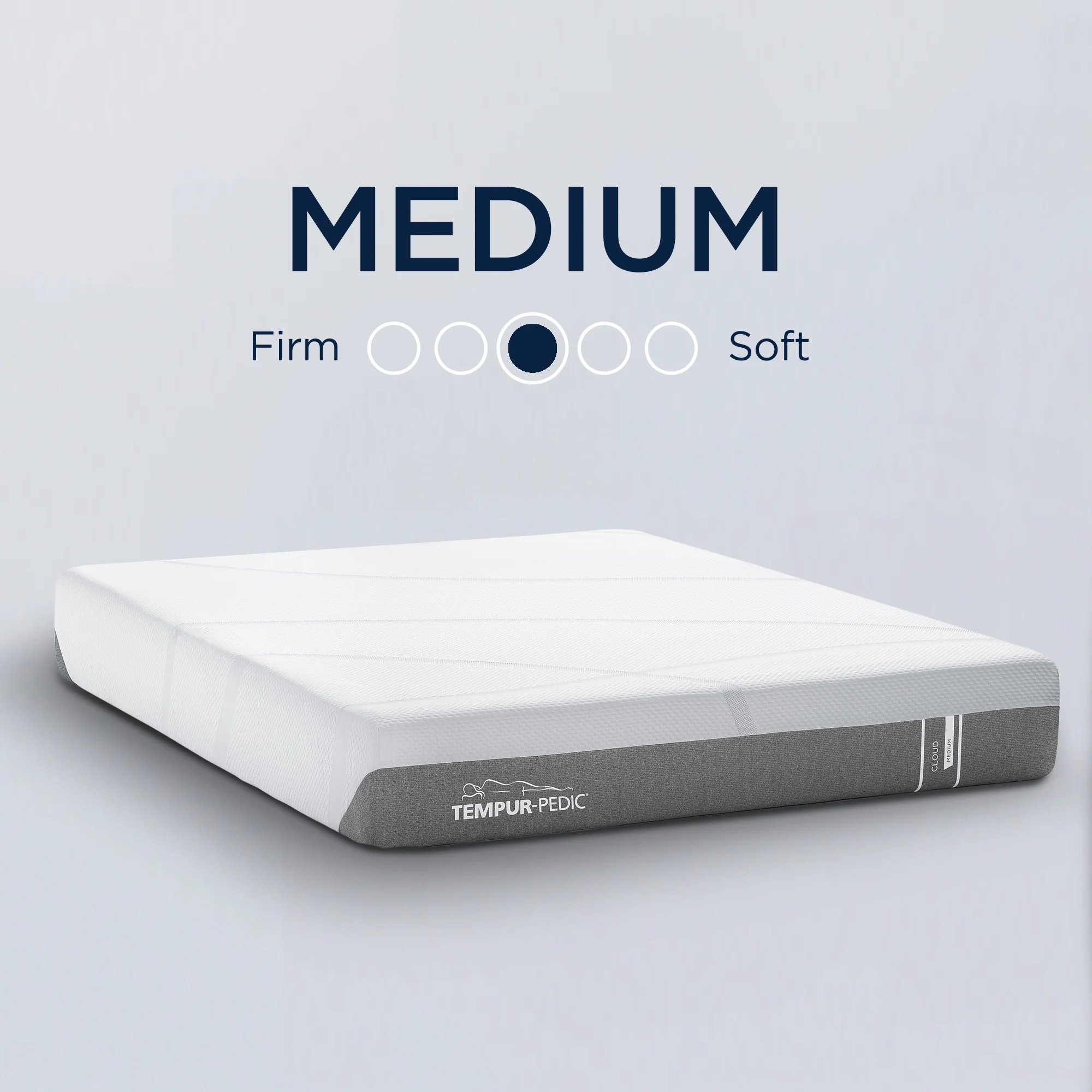 Tempur-Pedic Cloud Medium Memory Foam Bed in a Box, Queen Size