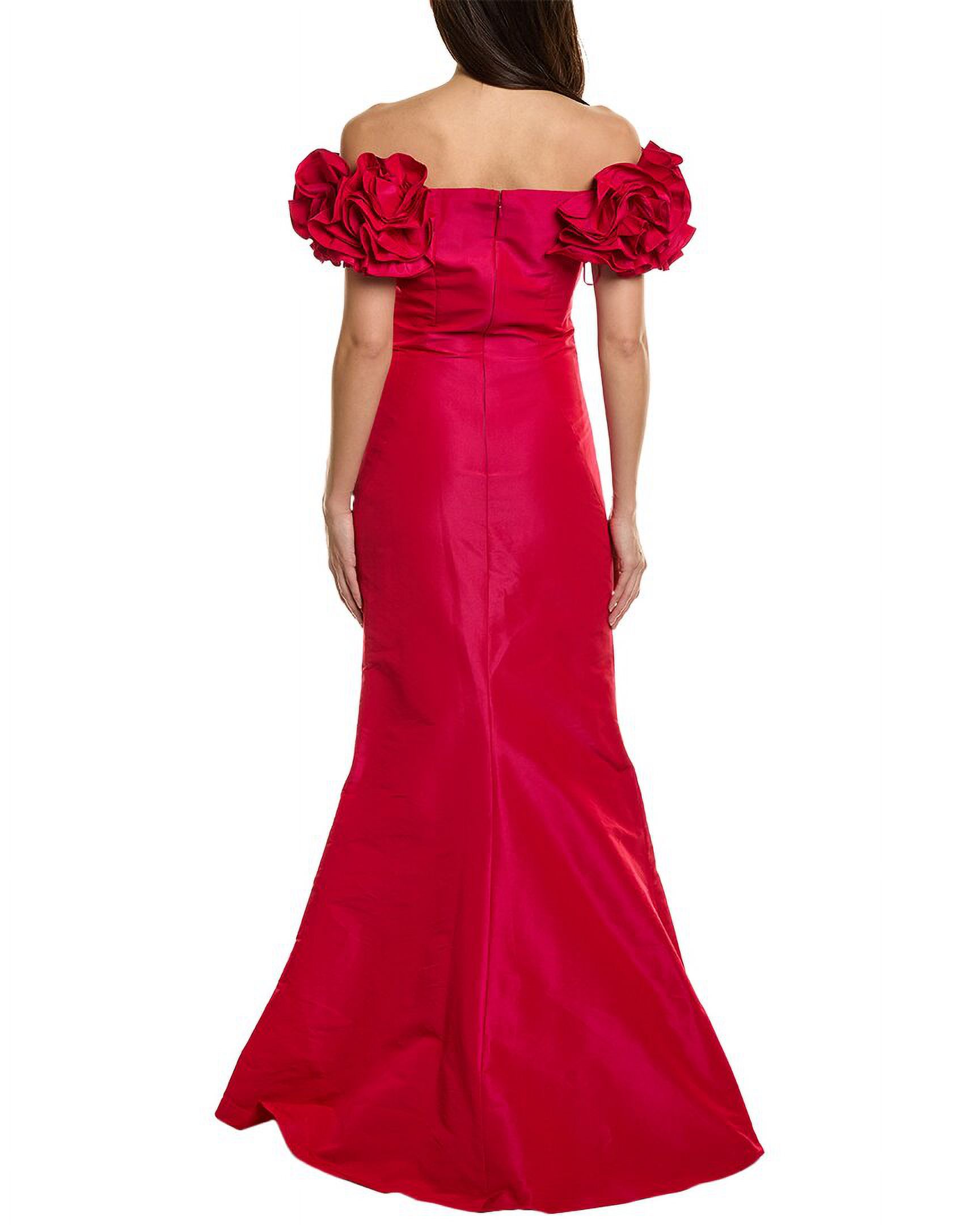 Teri Jon by Rickie Freeman womens  Taffeta Gown, 10, Pink