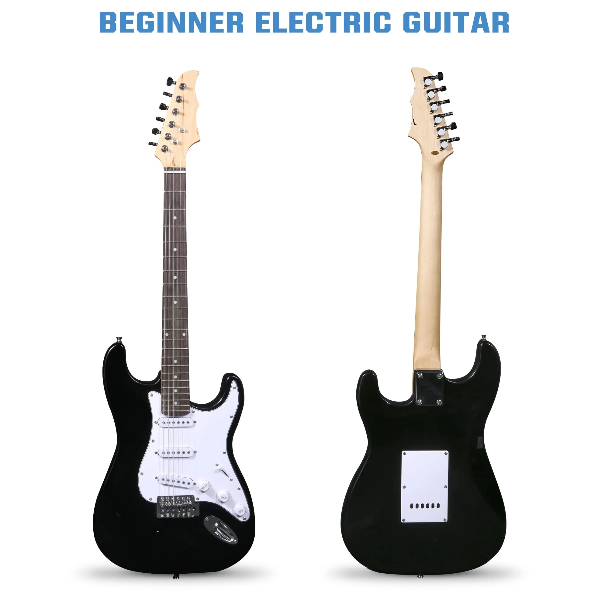 KARMAS PRODUCT 39 Inch Electric Guitar Starter Kit for Teenager and Aldult, Full-size Beginner Guitar with 10W Amplifier, Carrier Bag, Tuner, Strings
