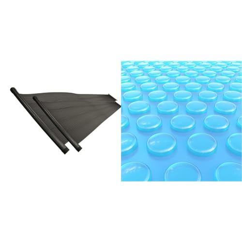 SunHeater Pool Heating System Two 2’ x 20’ Panels – Solar Heater for Inground and Aboveground Made of Durable Polypropylene, Raises Temperature