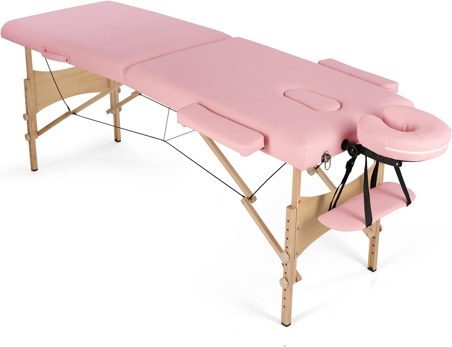 Artist hand Massage Table Massage Tables Portable Lash Bed 84 Facial Bed Height,Adjustable with Removable Armrest, Aluminum Frame