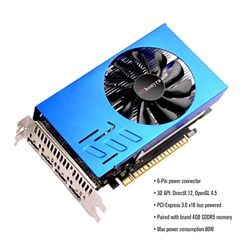 GTX 750 Ti 4GB Graphics Card GDDR5 Dual Slot 4HDMI Monitor Video Card 128-Bit PCIe Bus Powered