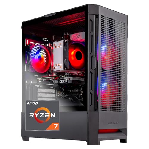 Skytech Blaze4 Mini Gaming PC Desktop, Ryzen 7 5700 3.7 GHz (4.6GHz Turbo Boost), NVIDIA RTX 4060 8GB GDDR6X, 1TB SSD, 16GB DDR4 RAM 3200