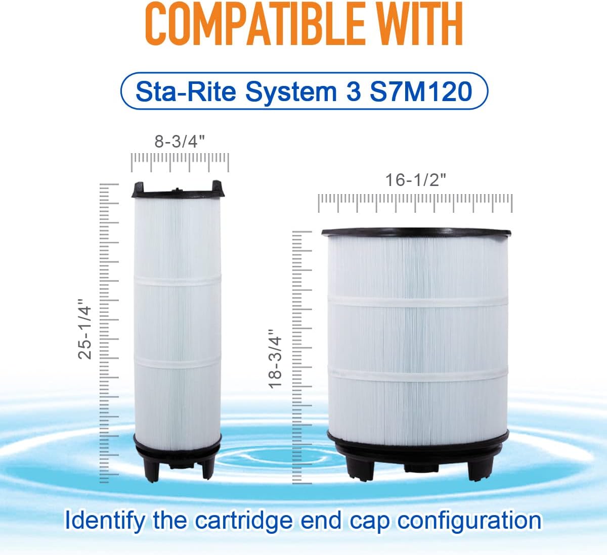 ZOTEE Filtration Cartridge Pool Filters System- Inner and Outer Set