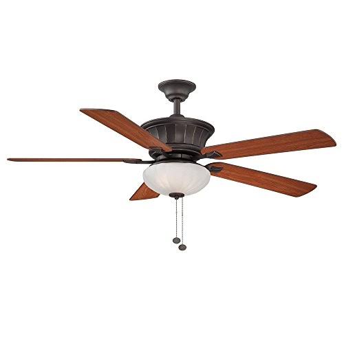 Hampton Bay Edenwilde 52 in. Indoor Oil Rubbed Bronze Ceiling Fan with Light Kit