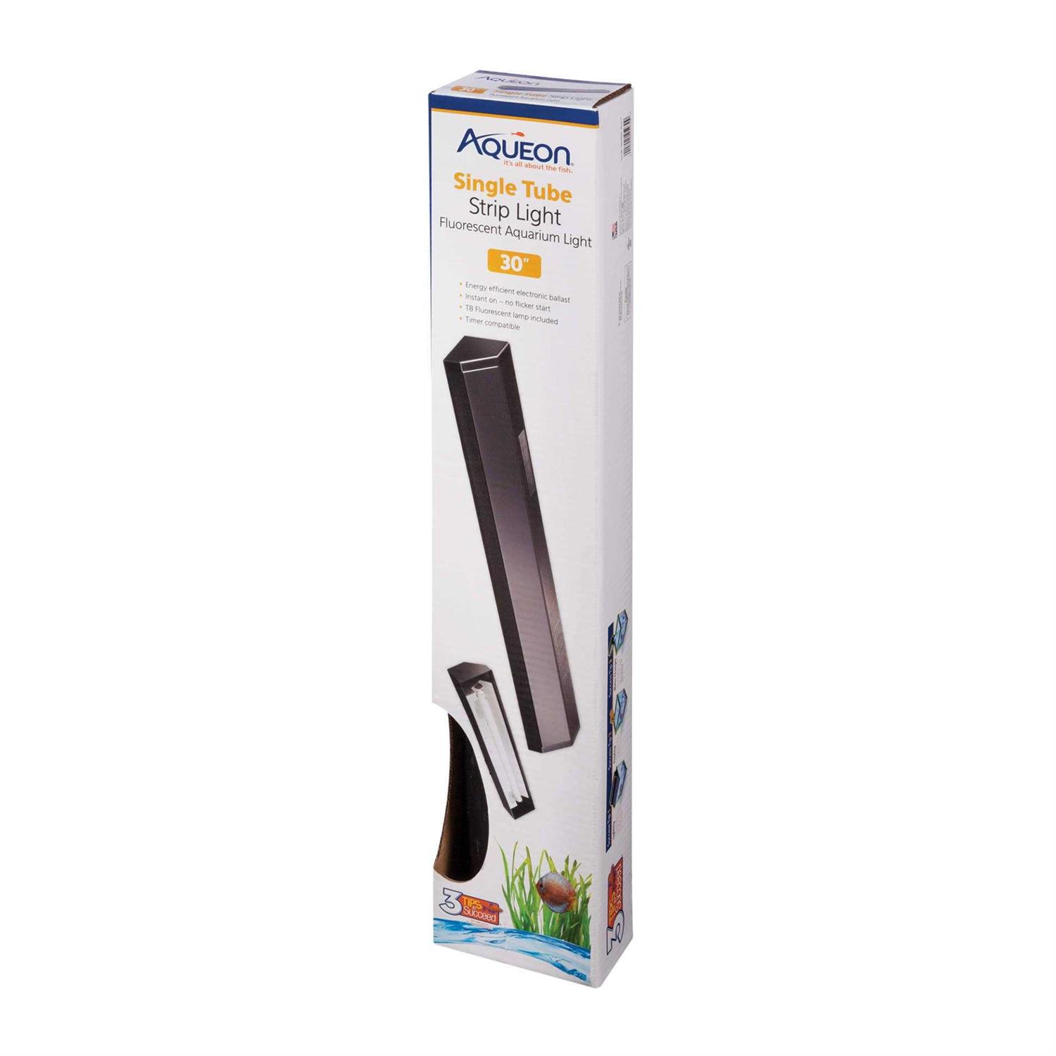 Aqueon Deluxe Fluorescent Strip Light Black 48in - Pet Supplies online store