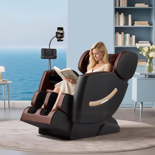 2025 Massage Chair Full Body - Zero Gravity Massage Chair for Back Fatigue with 10 Fixed Rollers, Footrest, Heating, Airbag Massager, Bluetooth