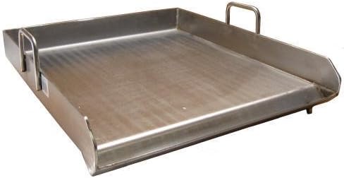16" x 18" Stainless Steel Comal Flat Top BBQ Cooking Griddle For Stove or Grill Pack of 2