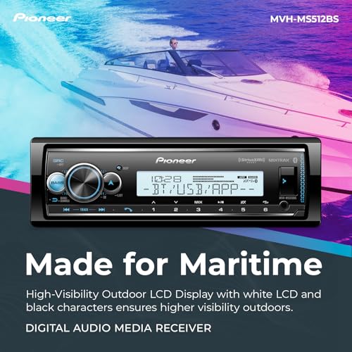 Pioneer MVH-S322BT Bluetooth Car Stereo with USB/AUX Inputs, Smartphone Connectivity, Pioneer Smart Snyc