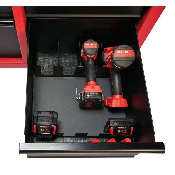 Rabat Corporation 48-22-8520 46" 8 Drawer Rolling Steel Storage Cabinet Redblack