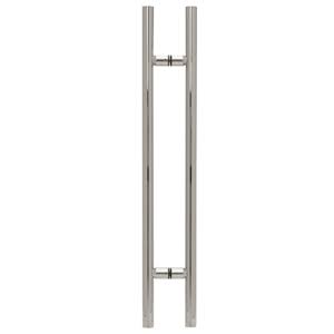 CRL Lp48ch Polished Chrome 48 inch Ladder Style Pull Handle, Silver