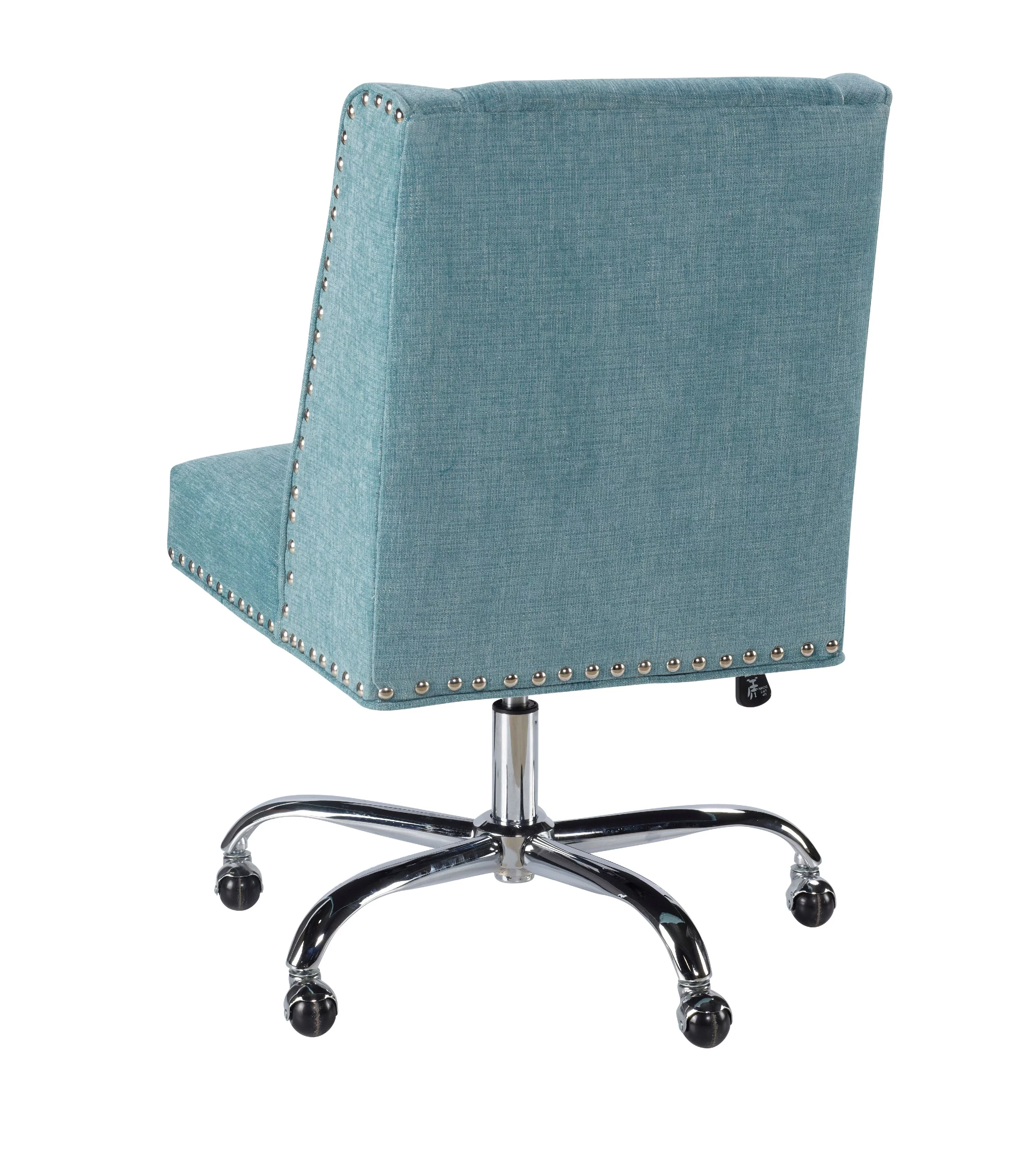 Linon Draper Office Chair, Multiple Colors and Base Options