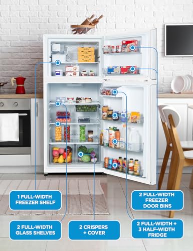 Commercial Cool 11.1 Cu. Ft. Convertible Freezer Refrigerator, Upright Fridge with Glass Shelves, Reversible Door, ENERGY STAR rated, Auto Defrost
