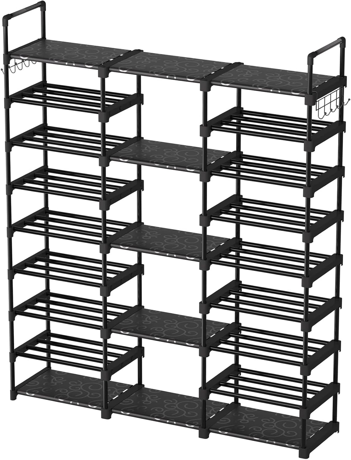 TIMEBAL 9 Tiers Shoe Rack Storage Organizer Shoe Shelf Organizer for Entryway Holds 50-55 Pairs Shoe and Boots