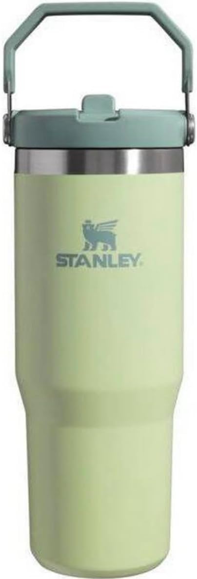 STANLEY 30 oz Stainless Steel Ice Flow Flip Straw Tumbler (Pale Lime)