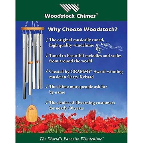 Woodstock Capiz Solar Chime - White Diamonds SCWD
