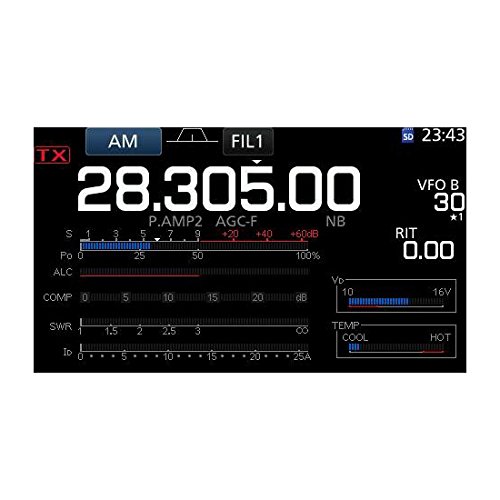 ICOM 7300 02 Direct Sampling Shortwave Radio Black