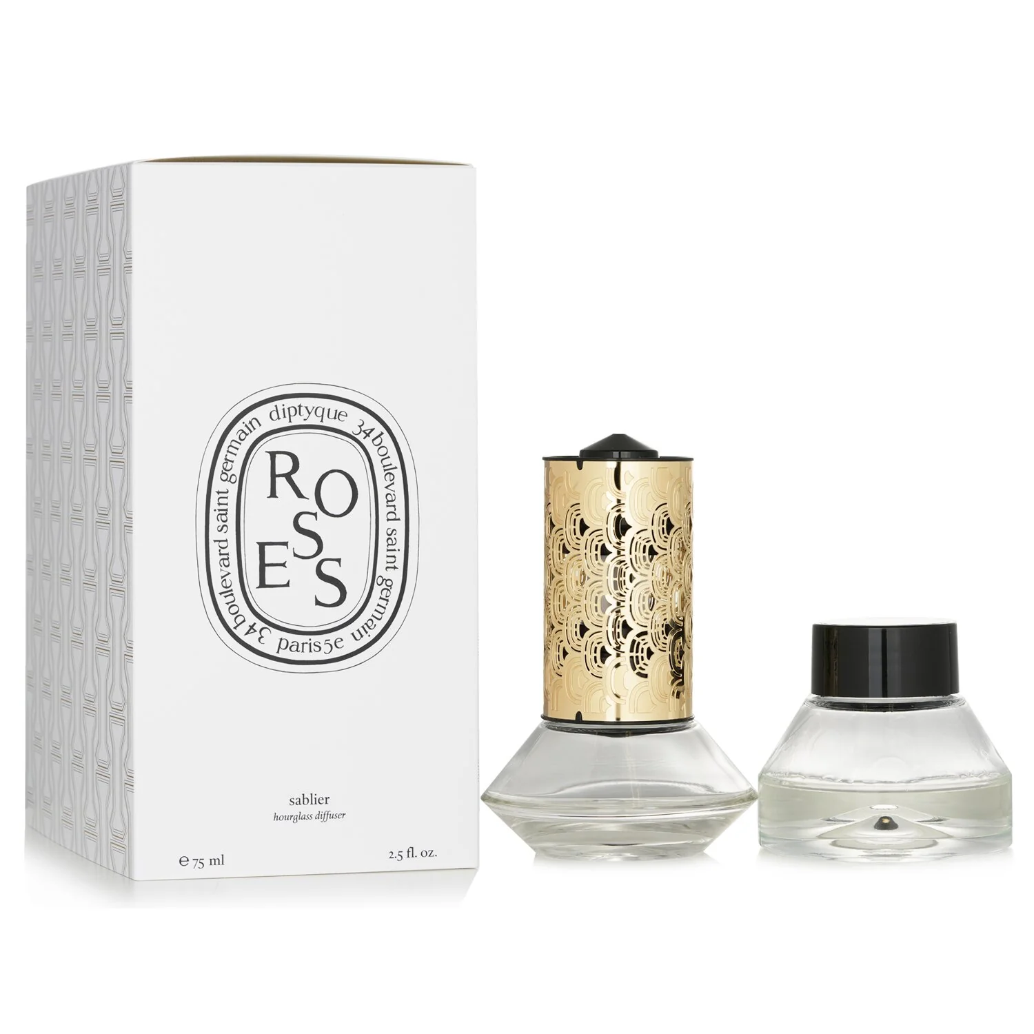 Diptyque Hourglass Diffuser - Roses  75ml/2.5oz