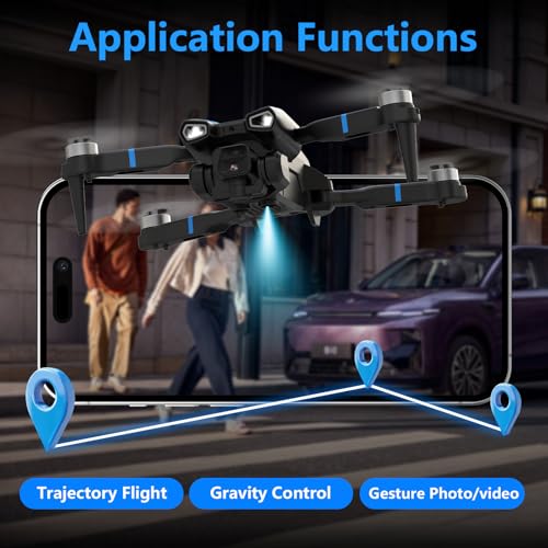 M18LCD Drone with 1080P Camera 45&deg; Adjustable Lens Brushless Motor Rechargeable LCD Remote Foldable RC Quadcopter for Beginners