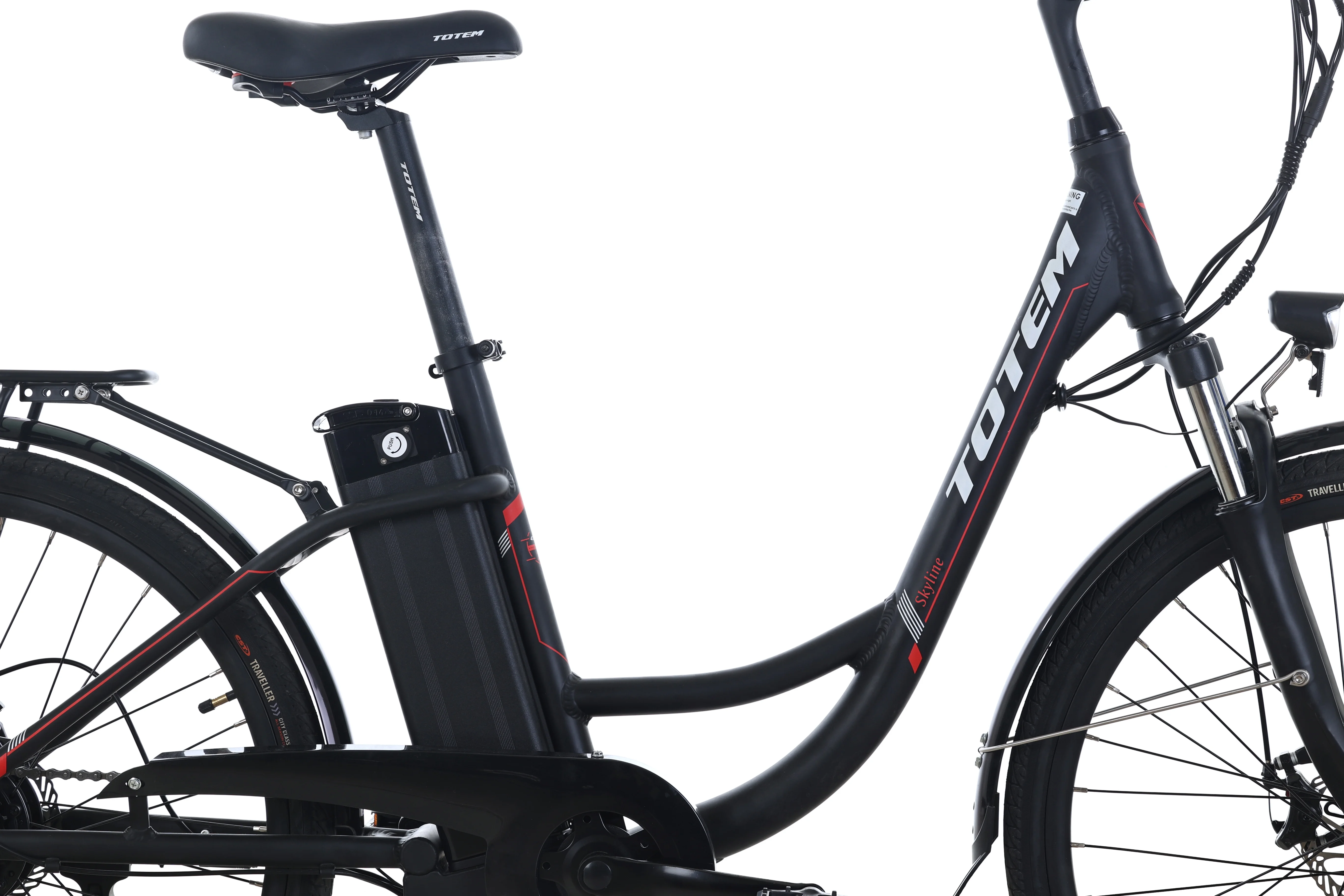 Ltmate Skyline Electric Bike for Adults, 26” Ebike 350W Powerful Motor, 36V 10.4Ah Removable Battery Electric Cruiser Bike, Shimano 7-Speed Gears