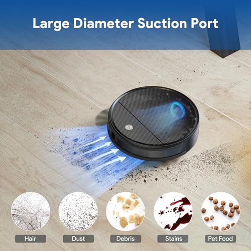 Robot Vacuum and Mop: 2-In-1 Robotic Vacuum Gyroscope Navigation Z-Zag Cleaning & Alexa/APP Control& Tangle-Free& Schedule Cleaning