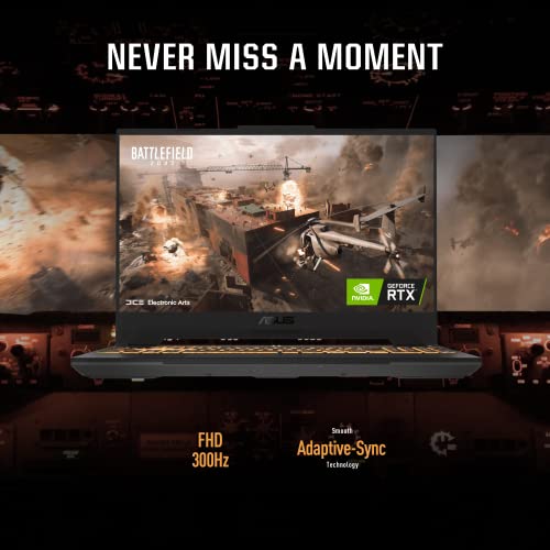 ASUS TUF Gaming A15 (2022) Gaming Laptop, 15.6" 300Hz FHD Display, AMD Ryzen 7 6800H CPU, GeForce RTX 3060 GPU, 16GB DDR5 RAM, 512GB PCIe SSD