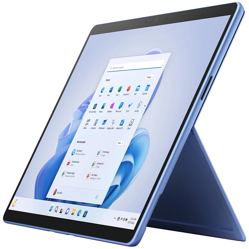 Microsoft QIL-00035 Surface Pro 9 13" Touch Tablet, Intel i7, 16GB/256GB, Sapphire Bundle with Microsoft Surface Pro Signature Mechanical Keyboard