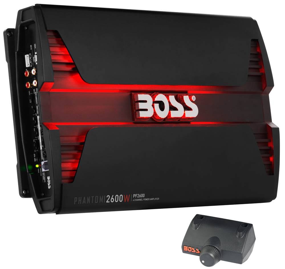 Boss Audio 2600W 4 Channel Car Audio Amplifier Power LED Amp+Remote (2 Pack)
