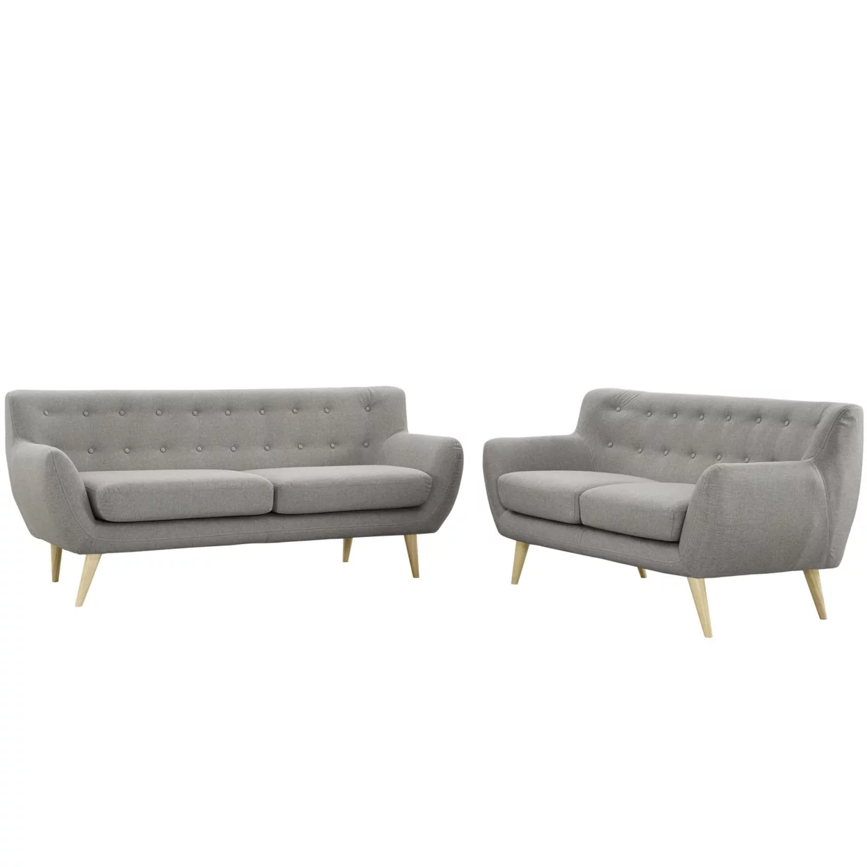 2-Pc Living Room Set in Brown
