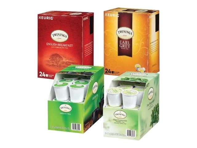 Twinings of London Variety Pack Tea, Keurig K-Cup Pods, 24 K-Cup Pods/Box, 4 Boxes/Case (F15486)