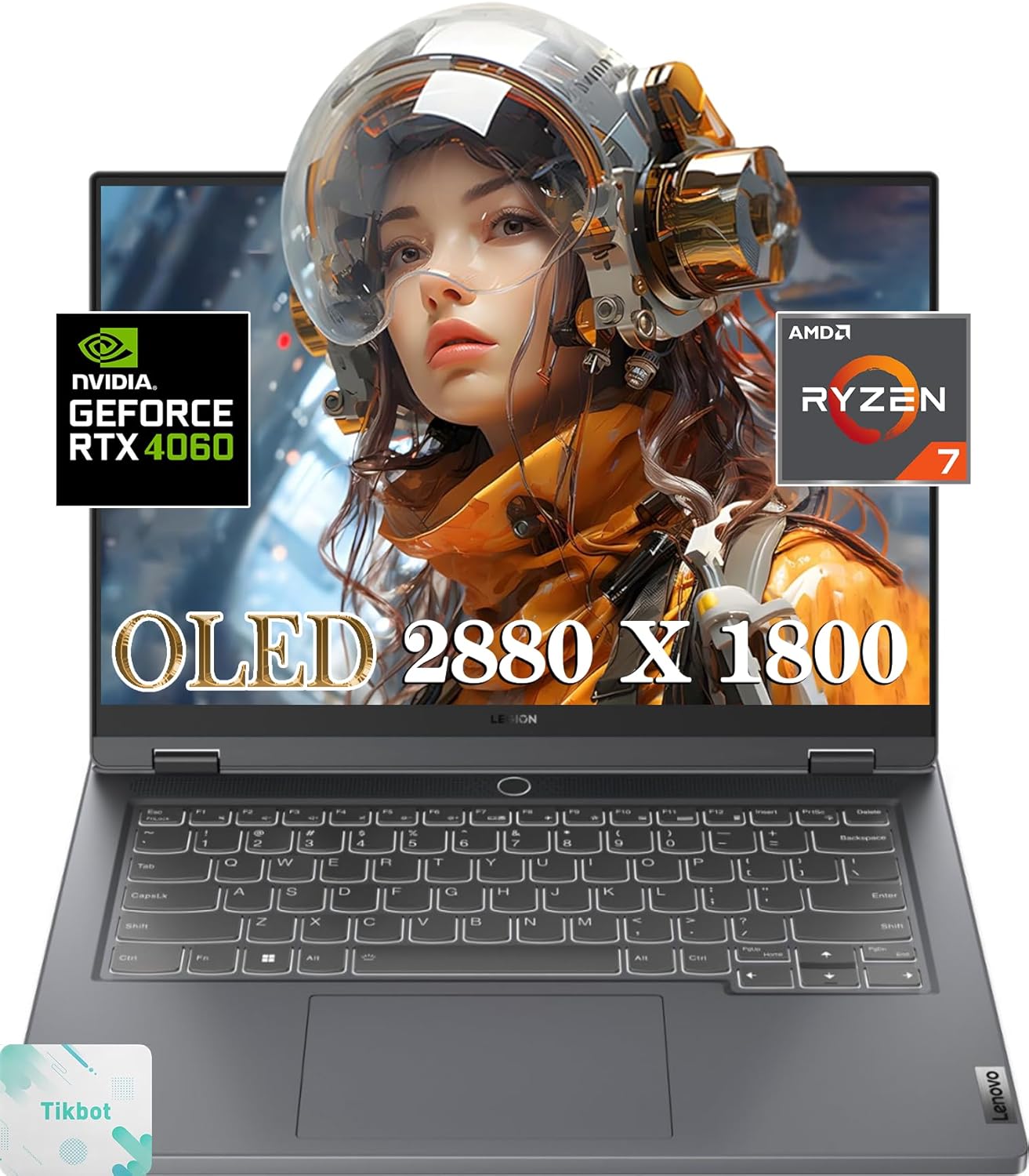 Lenovo - Legion Slim 5 Gaming Laptop - 14.5" OLED (2880 x 1800) - Ryzen 7 7840HS - NVIDIA GeForce RTX 4060 8GB - win11 Home
