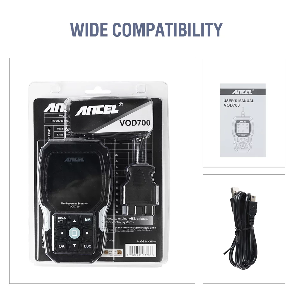 ANCEL VOD700 OBD2 Scanner for Volvo Vehicles Scan Full Systems Oil BMS EPB Reset ABS Bleeding Maintenance Service Car Code Reader Volvo Automotive