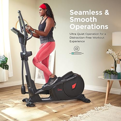 Sunny Health & Fitness Programmable 16 Electro-Magnetic Elliptical Cross Trainer Exercise Machine