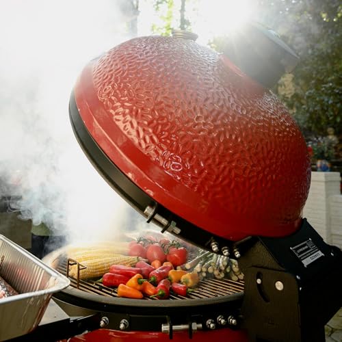 Kamado Joe Big Joe Series II 24-inch Ceramic Charcoal Grill and Smoker with Cart, Side Shelves