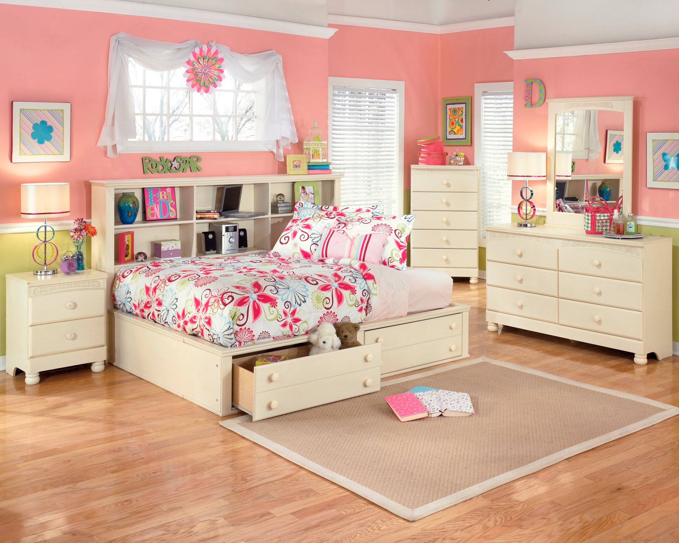Signature Design Cottage Retreat Twin Bookcase Bed by Ashley