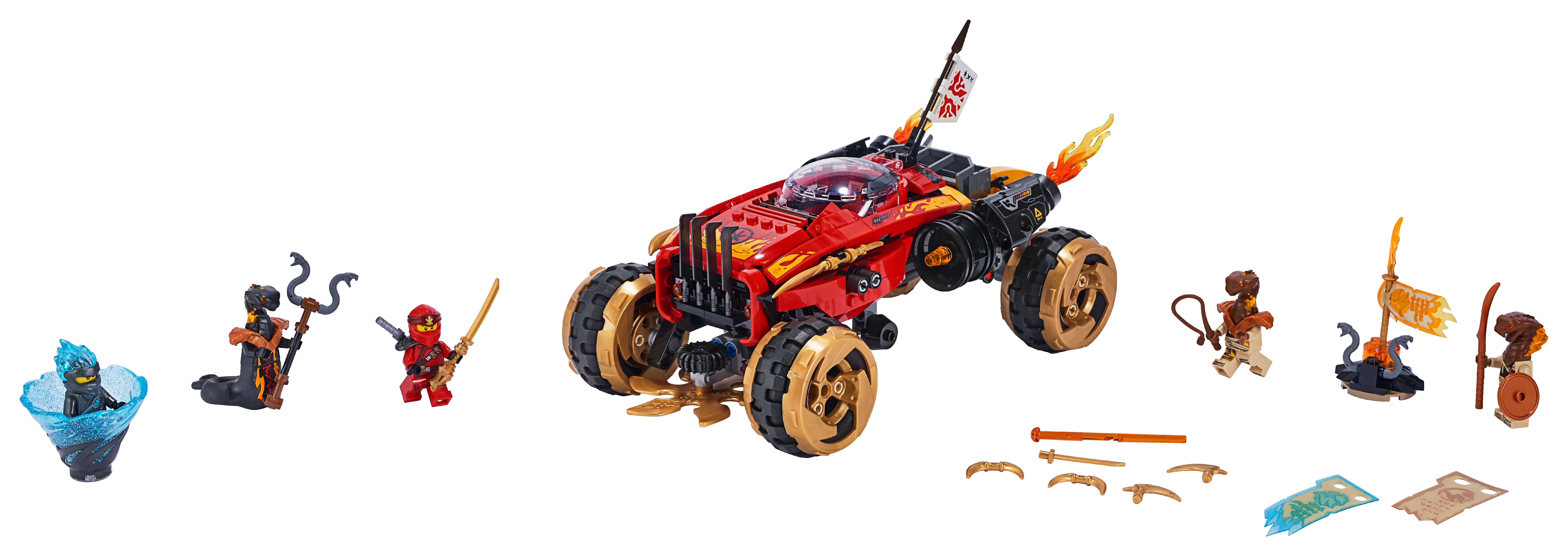 LEGO Ninjago Katana 4x4 70675 Ninja Toy Truck Building Kit (450 Pieces)