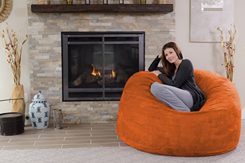Chill Sack Bean Bag Chair - 5' Giant Memory Foam Lounge Chair with Soft Microfiber Cover – Cozy Furniture for Living Room, Dorm