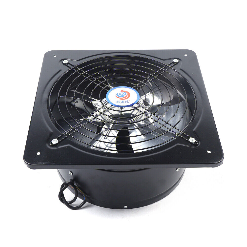 Oukaning 12" Exhaust Fan Blower Ventilation Extractor Air Blower Fan Wall Mounted 125W
