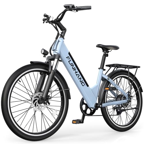 Electric Bike for Adults, 1000W Peak EBike, 50 Miles 21.7MPH Adult Electric Bicycles with 48V Built-in Removable Battery, Adjustable Stem, Rear Rack
