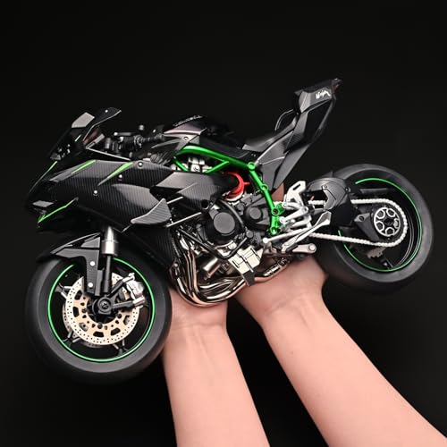 Die Cast Motorcycle 1:6 Scale for Kawasaki H2R Motorcycles Alloy Racing Motorcycle Model Power Toy Motorcycles Collection Kawasaki Model Motorcycles