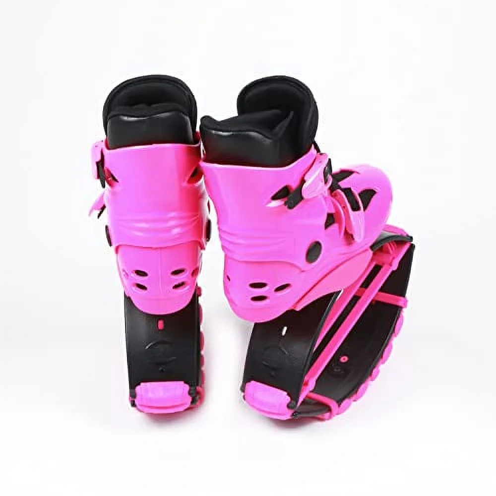 Joyfay Jumping Shoes Unisex Bounce Boots with 3pcs Tension Springs, Pink Color, XL Size