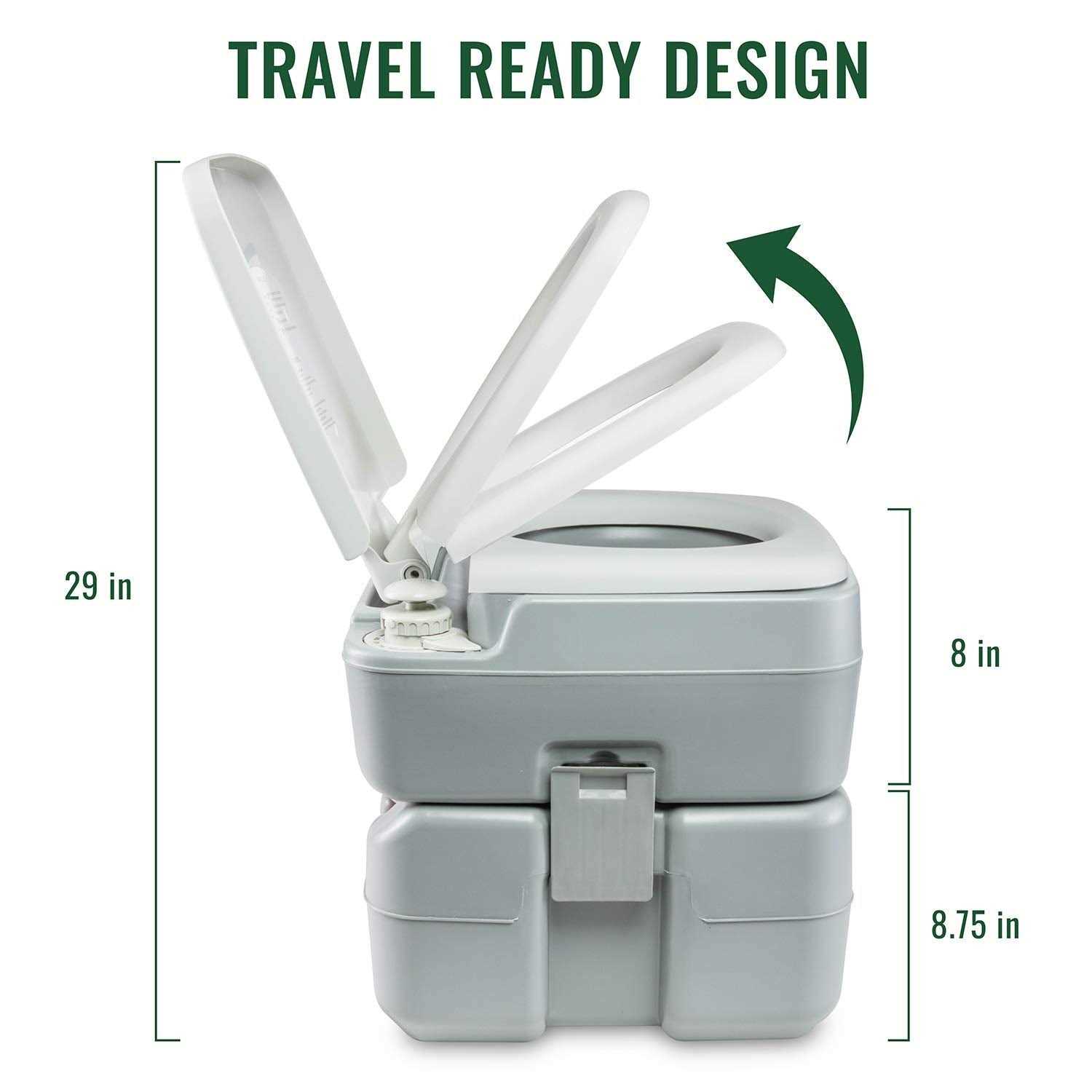Hike Crew Advanced Outdoor Portable Toilet, Camping and Travel - Sports Supplies Online Store