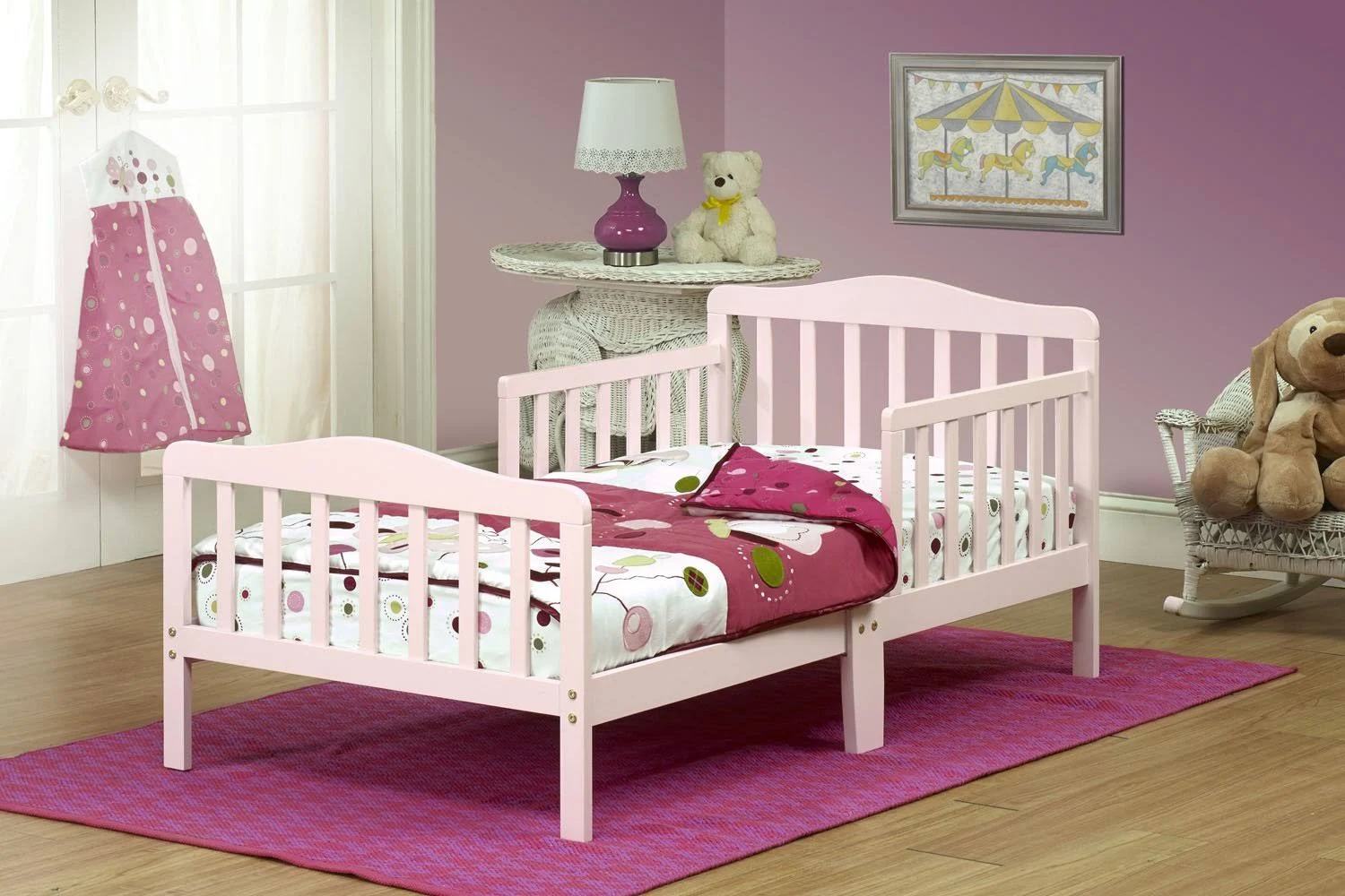 Orbelle Solid Wood Toddler Bed (Natural)