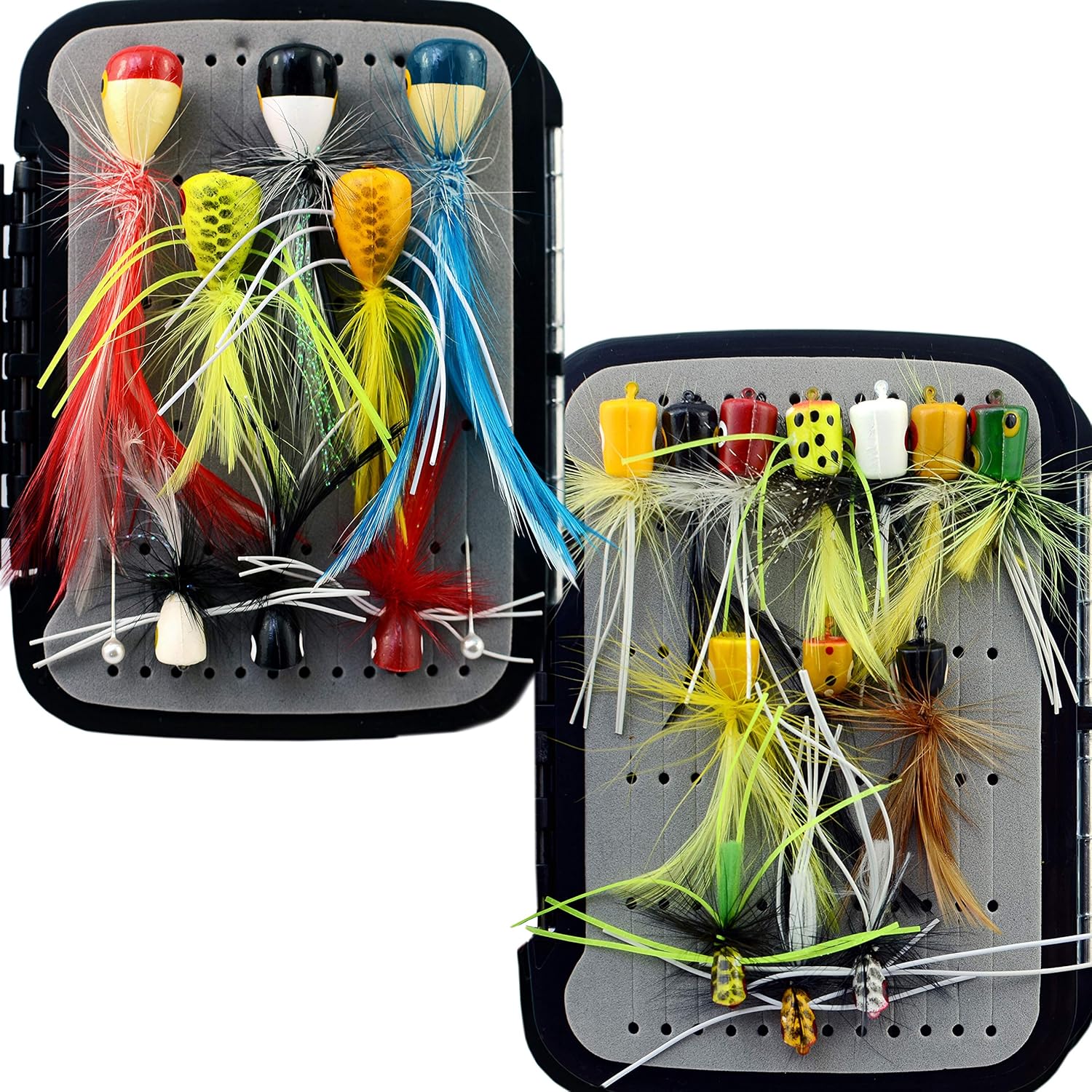 YAZHIDA Fly Fishing Flies Kit Fly Assortment Pack of 2